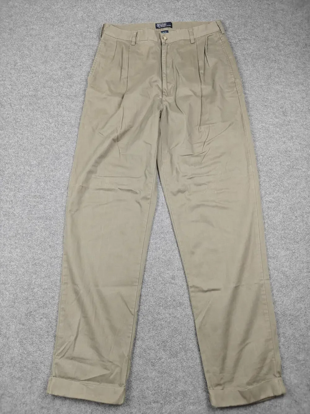 Polo Ralph Lauren Pants Mens 34x34 Beige The Hammond Pant Pleated Classic Fit
